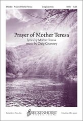 Prayer of Mother Teresa SATB choral sheet music cover